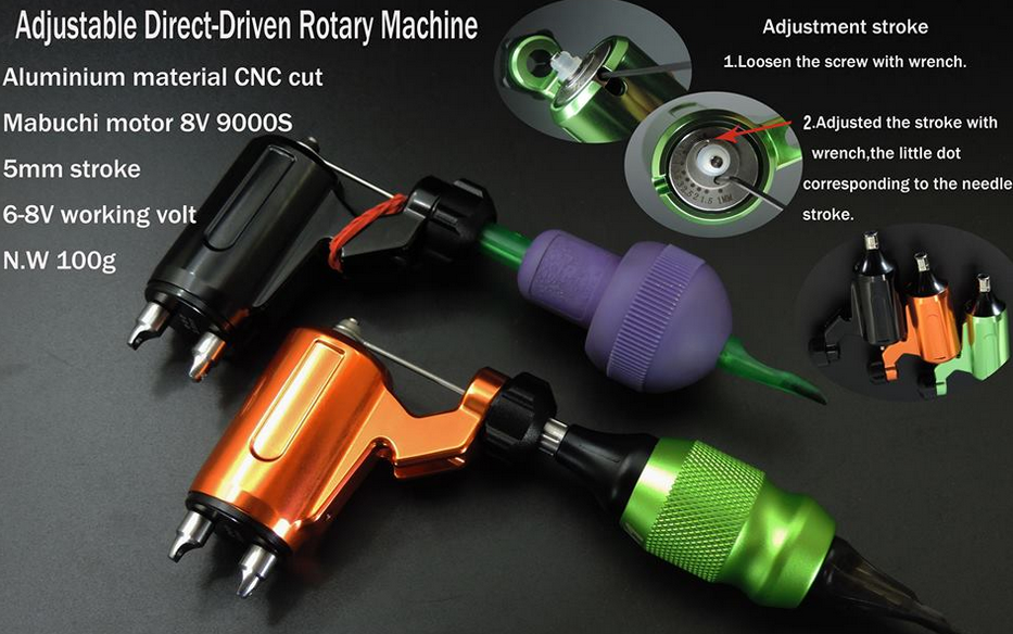 Adjustable DirectDriven Rotary Tattoo Machine,Rotary Tattoo Machine