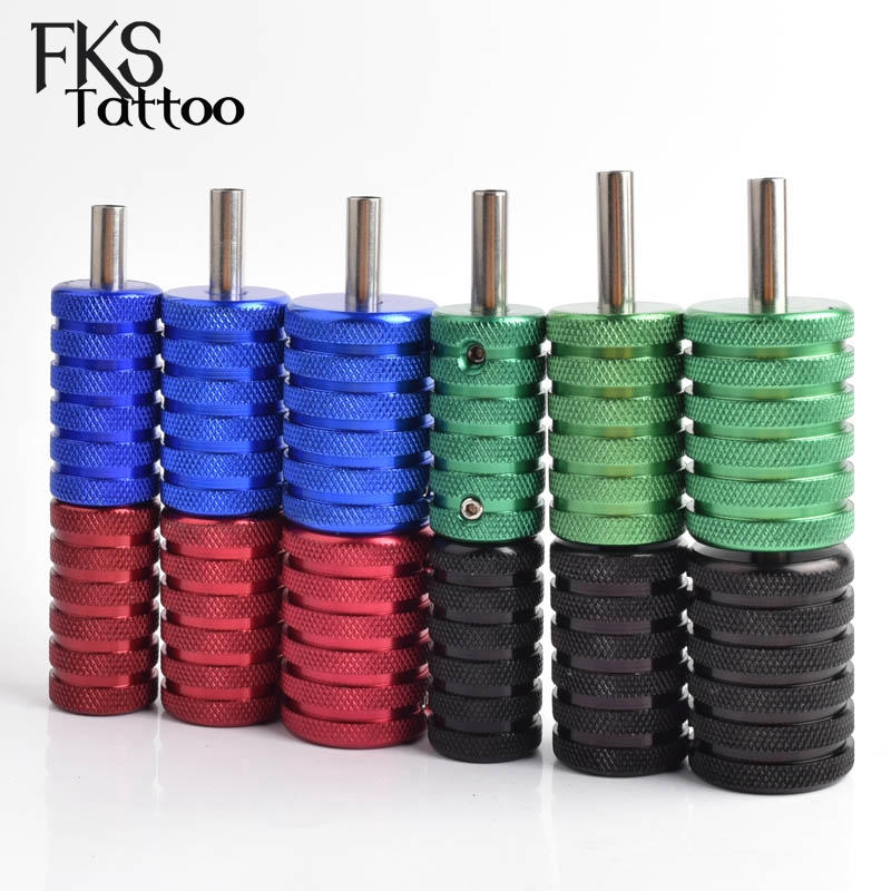 Aluminum Alloy Knurled Tatoo Grips 25mm 30mm 35mm for Tattoo Machine